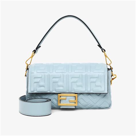 fendi baguette azzurra|farfetch baguette bag.